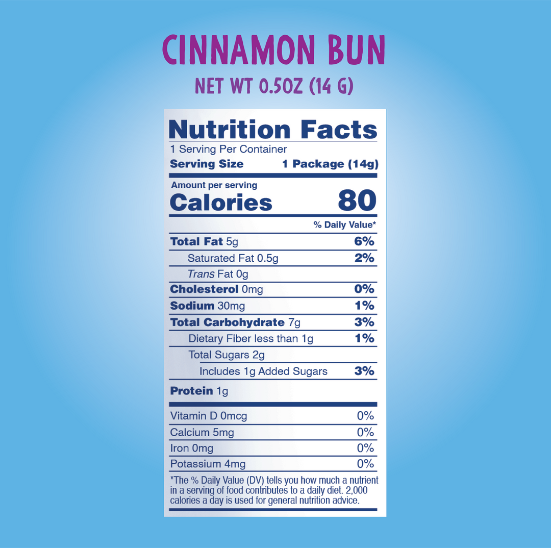 Cinnamon Bun Puffcorn Single Serve  - 15 bags - Like Air Puffcorn